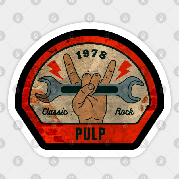 Pulp // Wrench Sticker by OSCAR BANKS ART